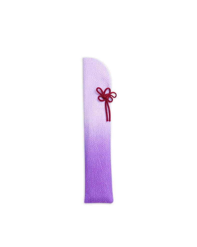 Kyoto Geibido Folding Fan Case, 22.5cm, Gradient Design, Women's, Japanese Item, Made in Japan (Purple)