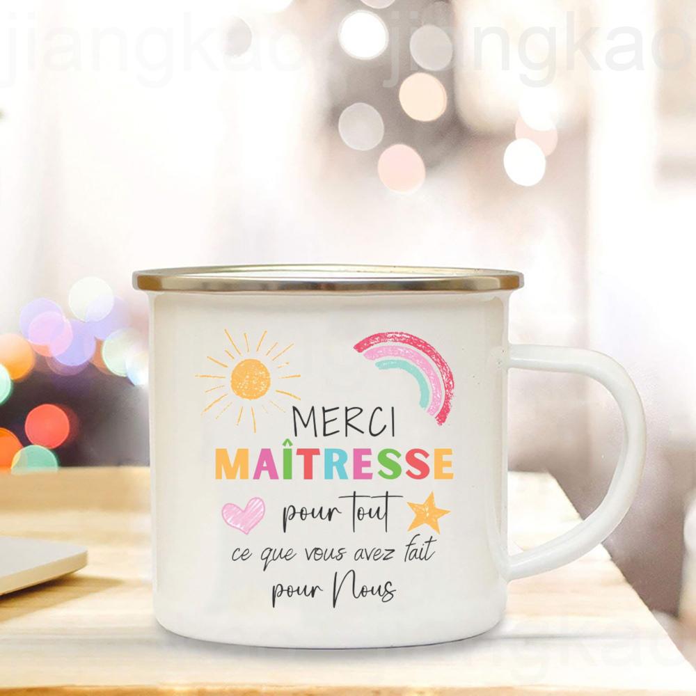 Thank You Teacher for This Wonderful Year Spent with You Print Mug Coffee Cup Drinks Camping Mugs Teacher's Day Gift for Teacher