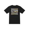 Vans Checkerboard Letter Logo Print Crew Neck Short Sleeve T-Shirt Women Tops Black VN0A7Q1LBLK
