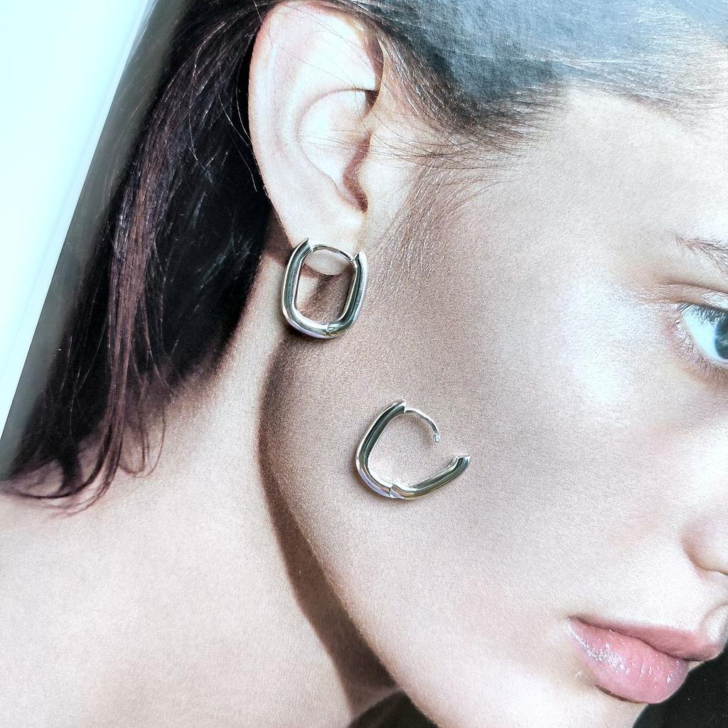 Silver Earrings Without Stones (2160755)