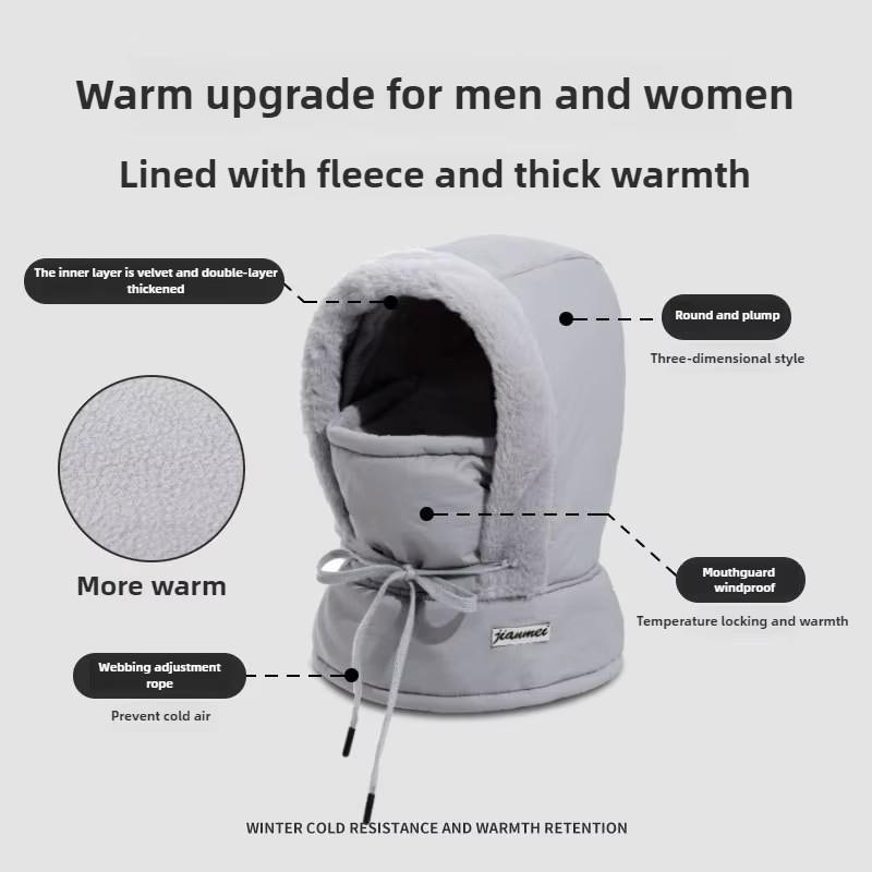 Kukla Chladné počasí Větruodolný lyžařský kšilt Zimní prodyšná tepelná maska na obličej Nákrčník Šála Helma Kapuce Cyklistický Nákrčník