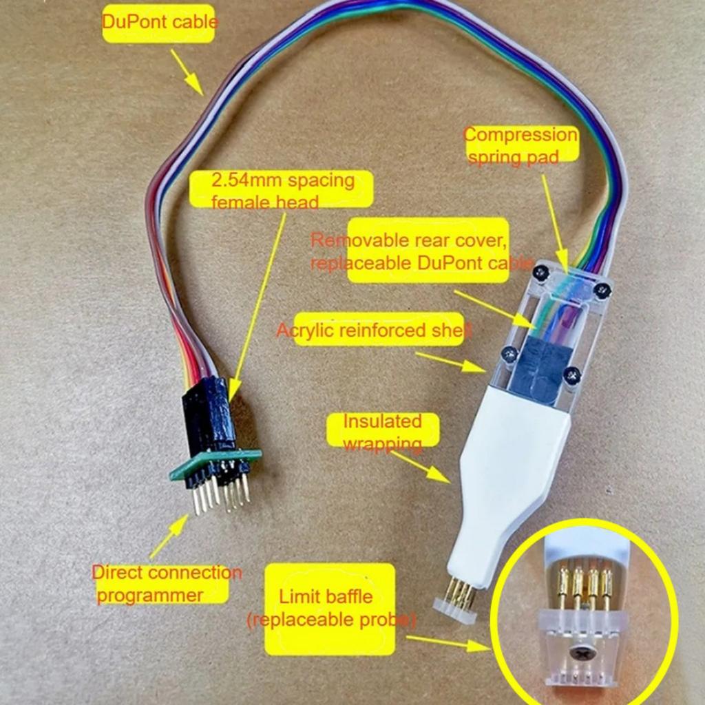 High Precisions Spring Pin Programming Line Burners Cable for Sop8 Wson Chip for Multiple Burners