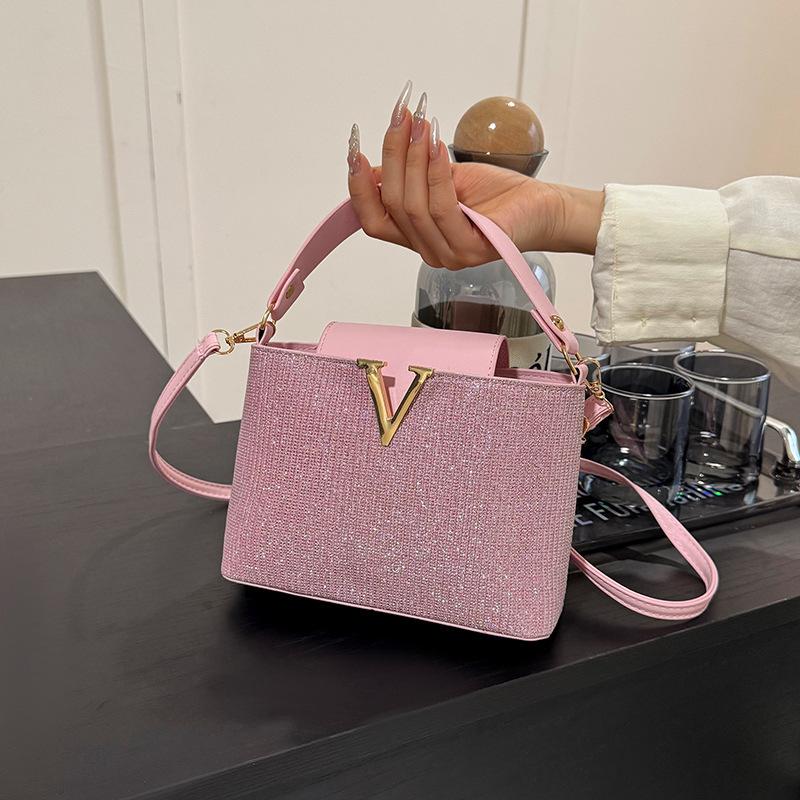 Foreign Style New Versatile Personality High Sense Small Square Bag Femininity Fashion Casual Simple Messenger Bag Tide