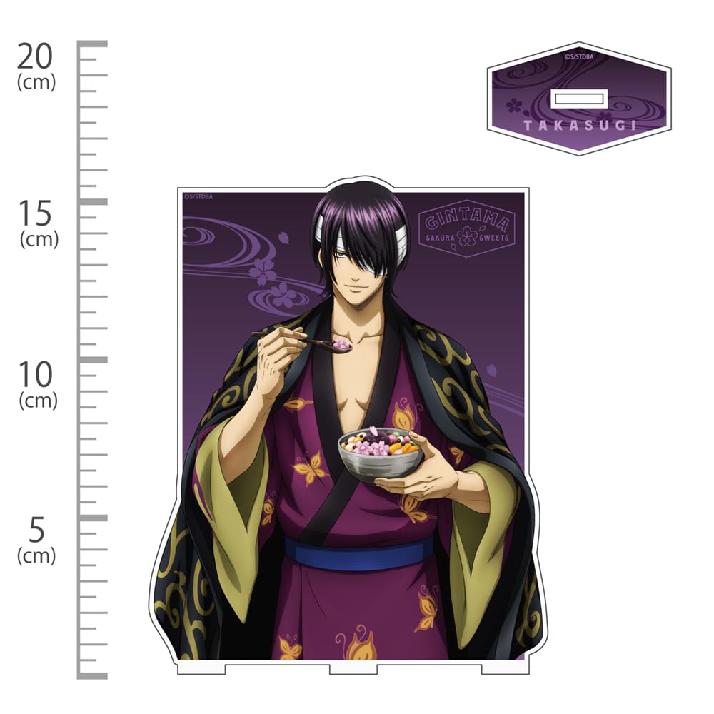 [Official] COSPA Gintama Takasugi Shinsuke Acrylic Stand (Large) Sakura Anmitsu Ver.