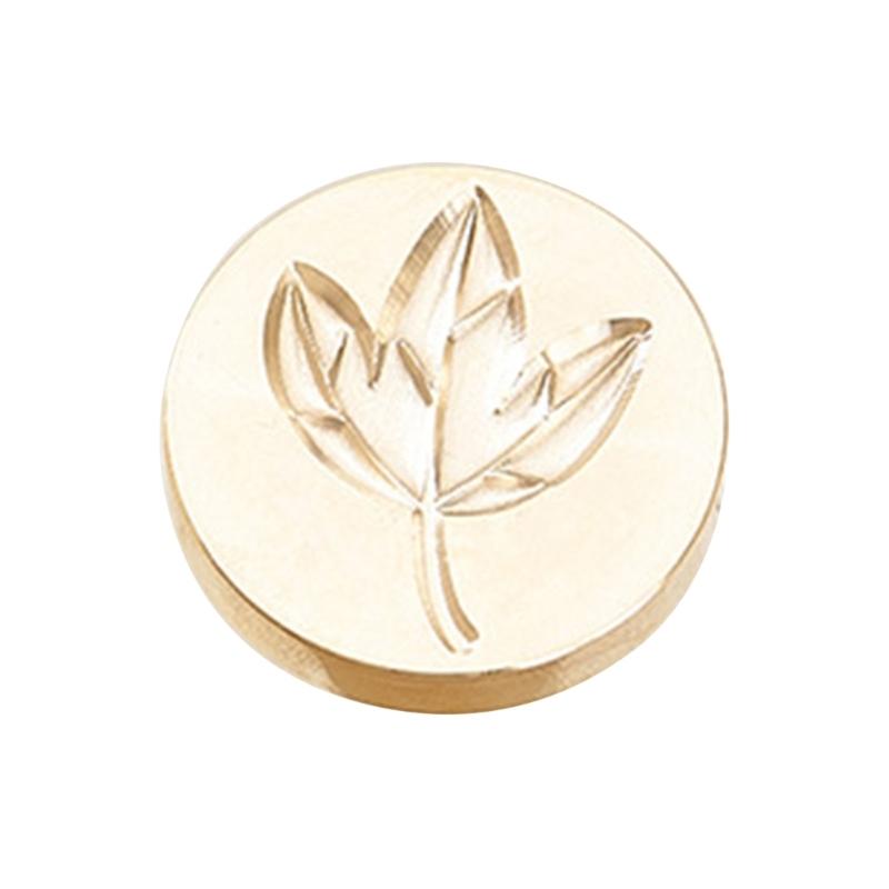 Fruchtpflanzen-Serie Siegelwachsstempel für Weihnachtsumschläge Karte Hochzeitseinladung Dekor Messing Kleeblätter Wachssiegelstempel