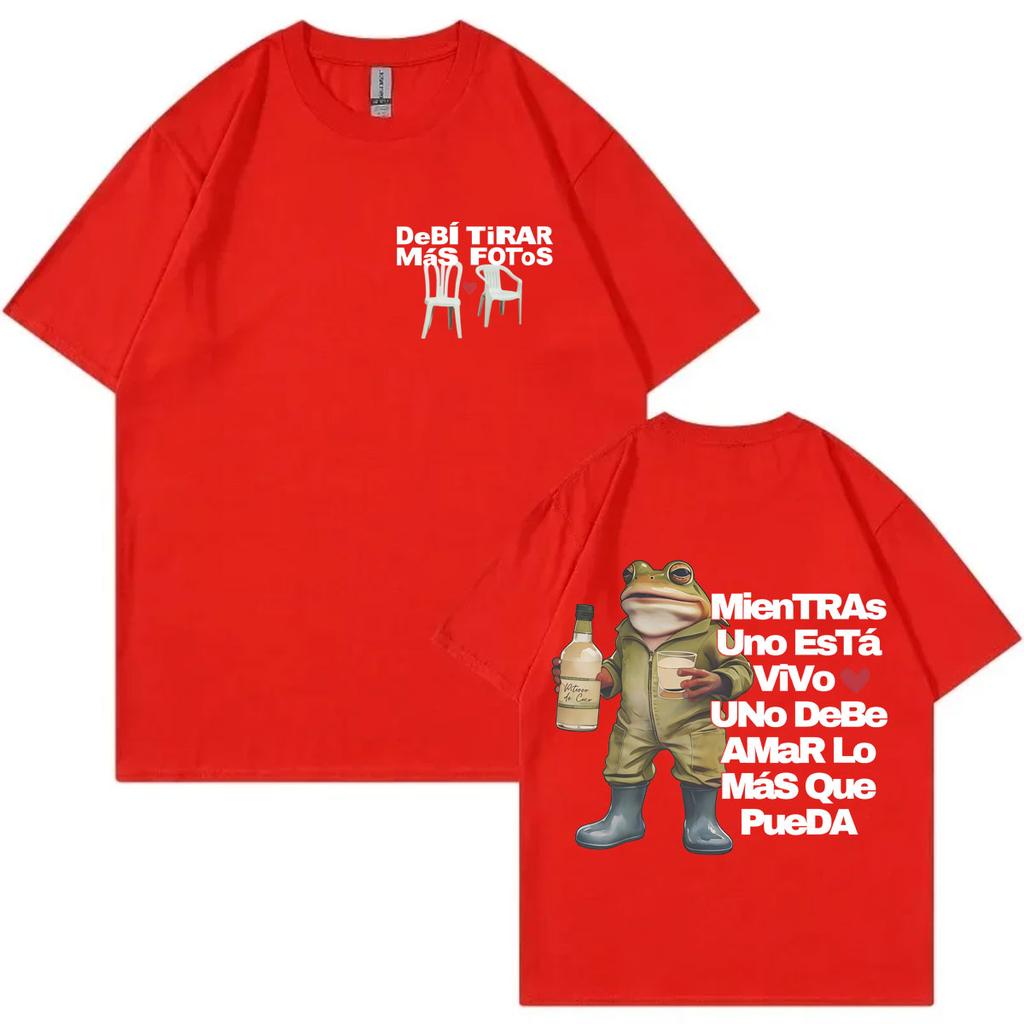 Bad Bunny DeBÍ TiRAR MáS FOToS Album Merch Tshirt Fashion Hip Hop Short Sleeve Tshirts Men Women Casual Loose Cotton T Shirts