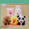 Panda Plush Desk Companion Toy With Soft Polyester Fiber For Kids And Collectors