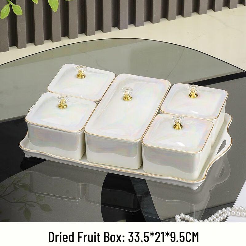 Light Luxury Ceramic Fruit and Snack Plate
