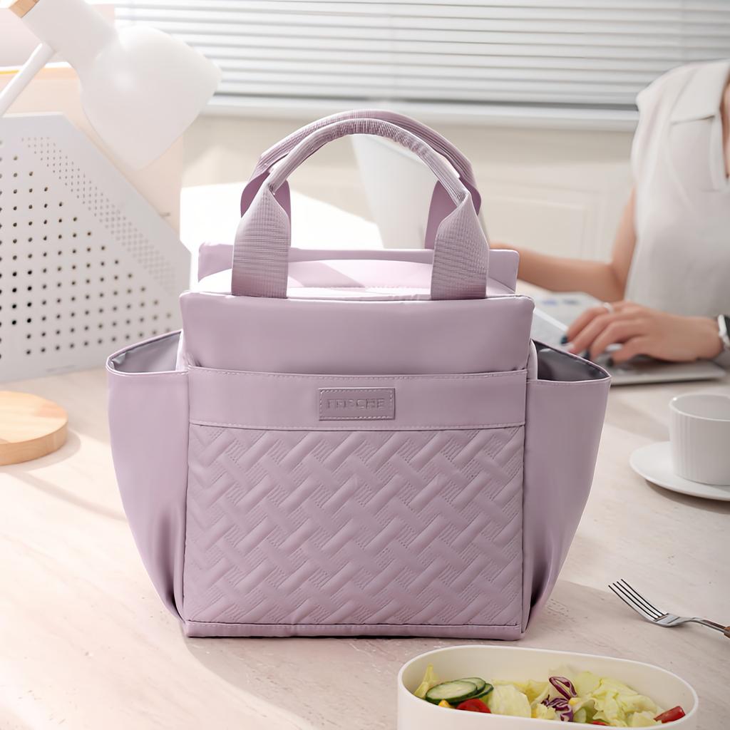 Insulated Lunch Bags For Work & School - Compact Bread-Style Insulated Bags That Are Leak-Proof To Keep Meals Cold/Hot-Tan