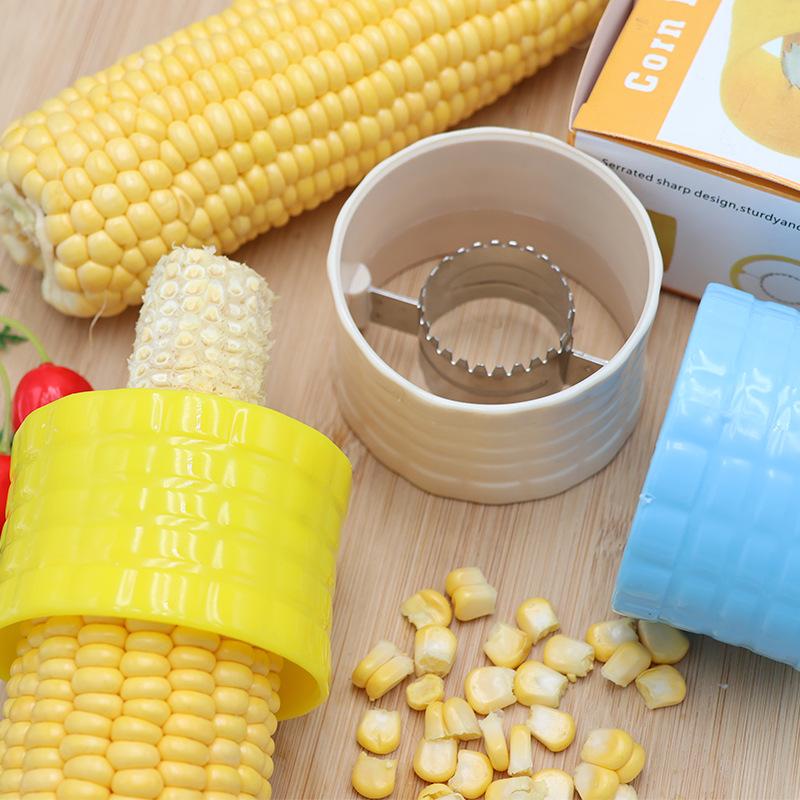 Premium Stainless Steel Corn Thresher Fruit Vegetable Tools Easy Peeling Corn Thresher Peeler Corn Cob Remover Kitchen Accessories