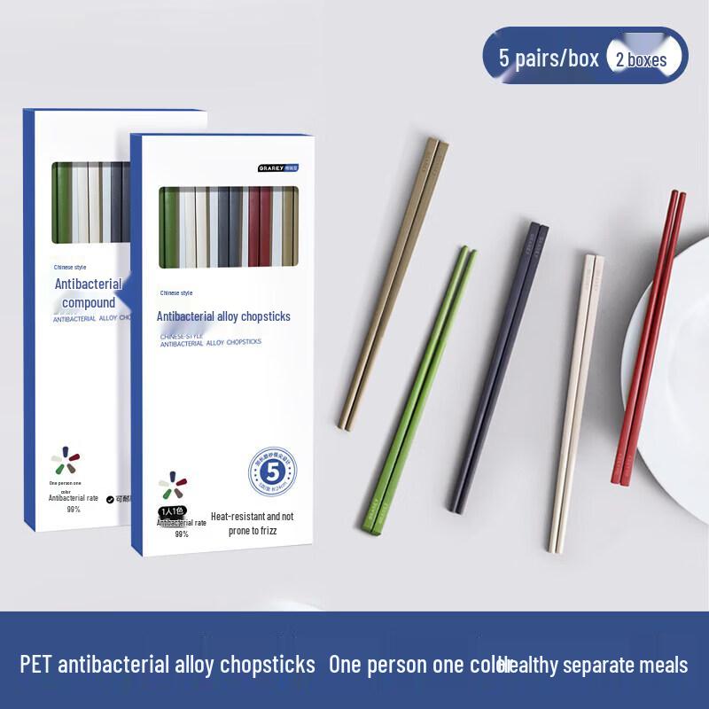 

GRAREY Antibacterial Alloy Chopsticks