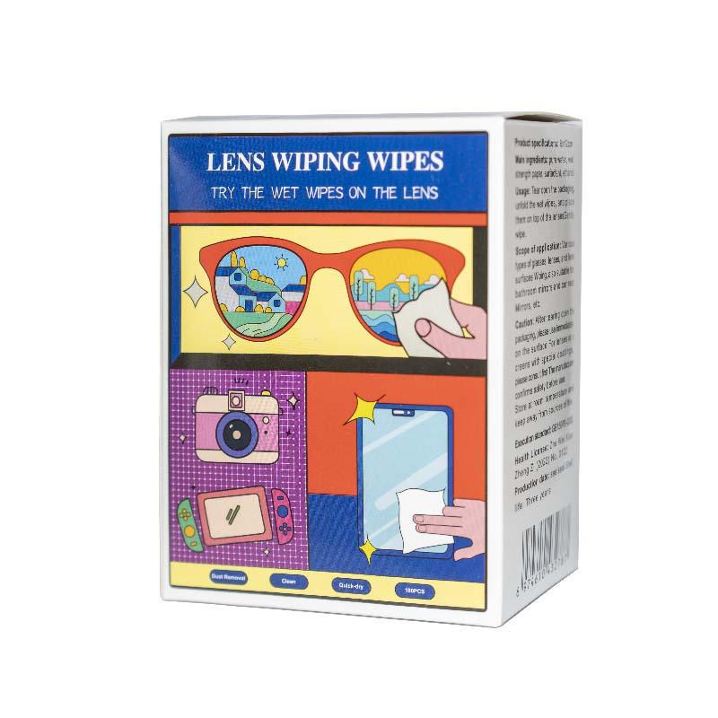 Toalhetes Portáteis de Secagem Rápida Anti-Embaçante para Limpeza de Lentes e Ecrãs