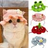 Cappello da Gatto Elastico Carino Raffinato Cappello per Animali Domestici Cuccioli Gattini Cappello a Maglia Accessori per Gatti Decorazioni Oggetti di Scena per Servizio Fotografico di Festa