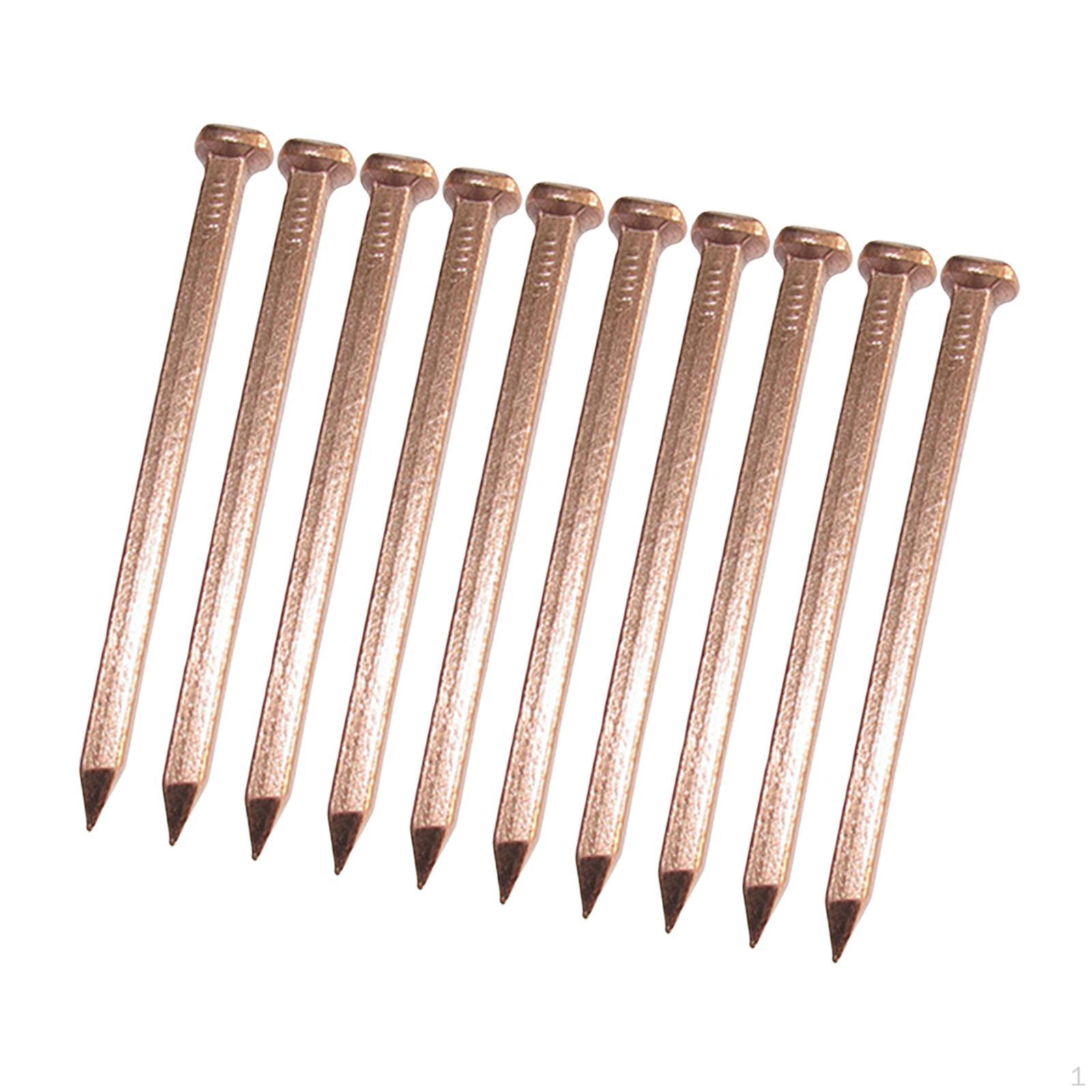 

10 шт. медных гвоздей для домашних проектов и ландшафтных шиферных шипов 100mm