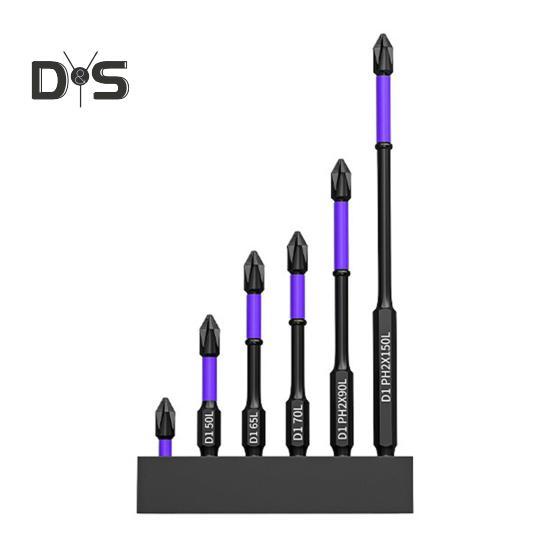 

Сильная магнитная отвертка высокой твердости, нержавеющая, противоскользящая, противоударная, комплект сверхмощных магнитных бит Six-piece set