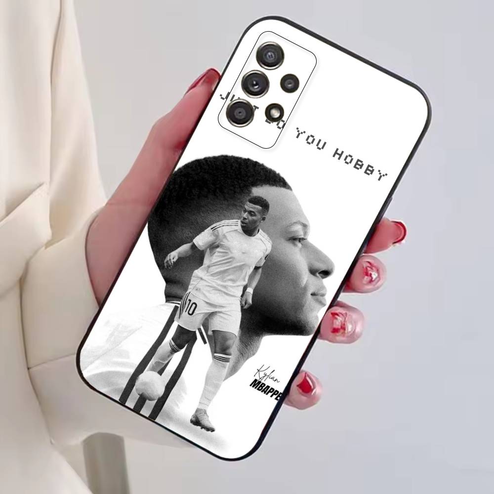 Football S-Star M-MbappeS-S Phone Case For Samsung S25,S24,S21,S22,S23,S30,Ultra,S20,Plus,Fe,Soft Silicone Black Cover