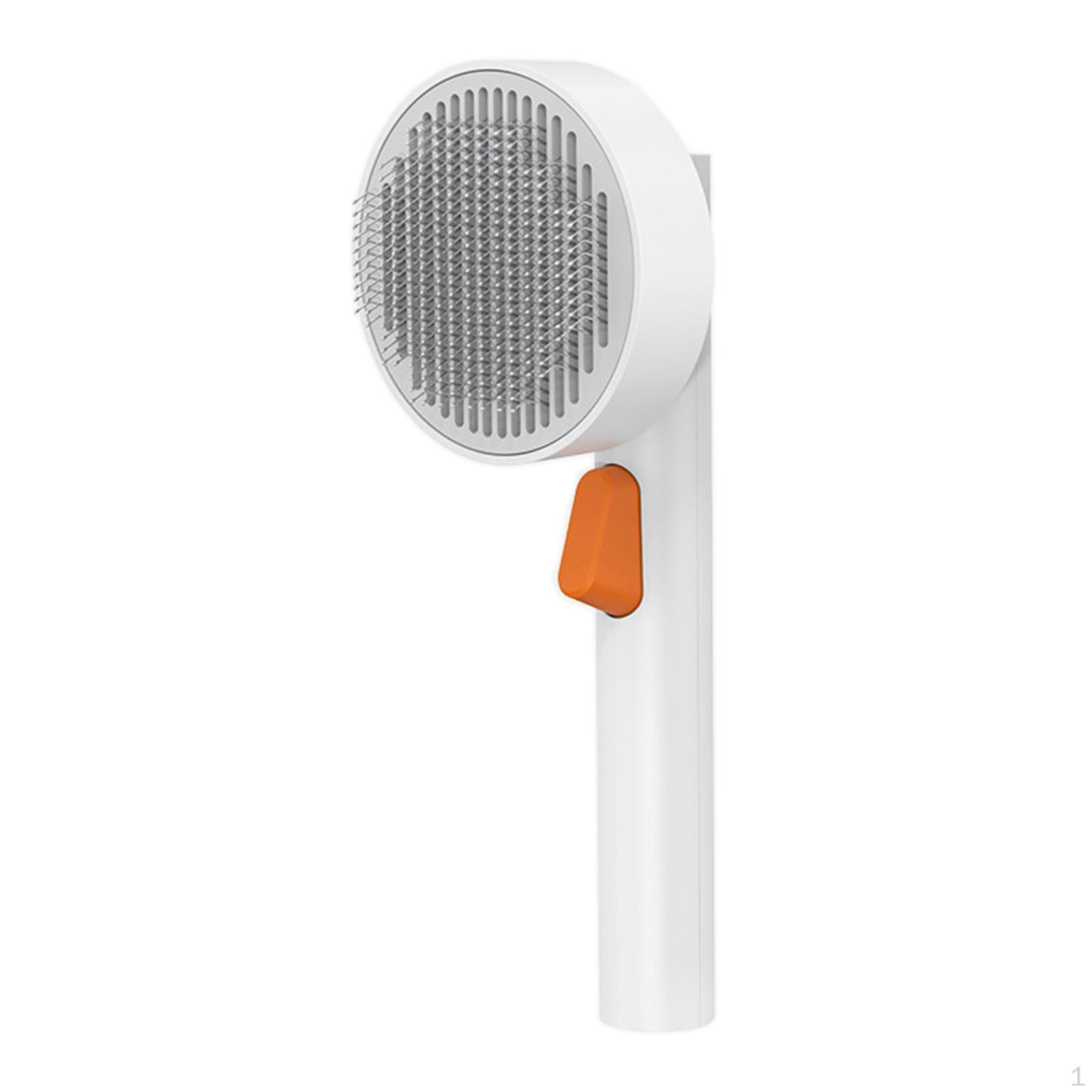 

Cat Brush, Pet Grooming Removes Tangled Hair Portable Shed Haired Slicker Brush for Cleaning Dogs белый