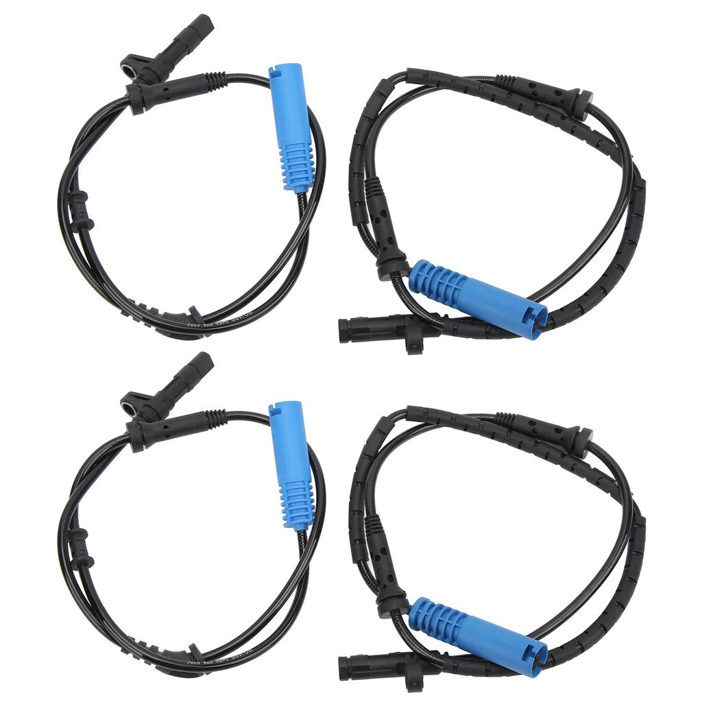 4Pcs Set ABS Wheel Speed Sensor Front Rear Left Right Side Replacement 34526756384