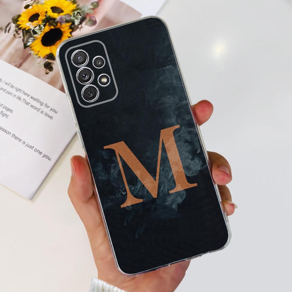 For Samsung Galaxy A52 Case Cute Couple Letter Cover Shockproof Phone Case For Samsung A52 A52s GalaxyA52s Back Cover 6.5" Shell