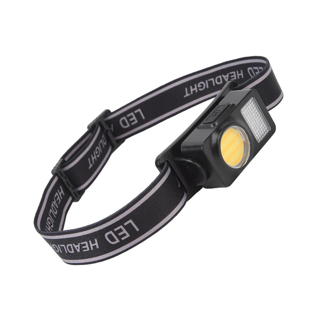 Headlamp Flashlight COB LED High Brightness Adjustable Angle Headlight for Camping Running Cycling F
