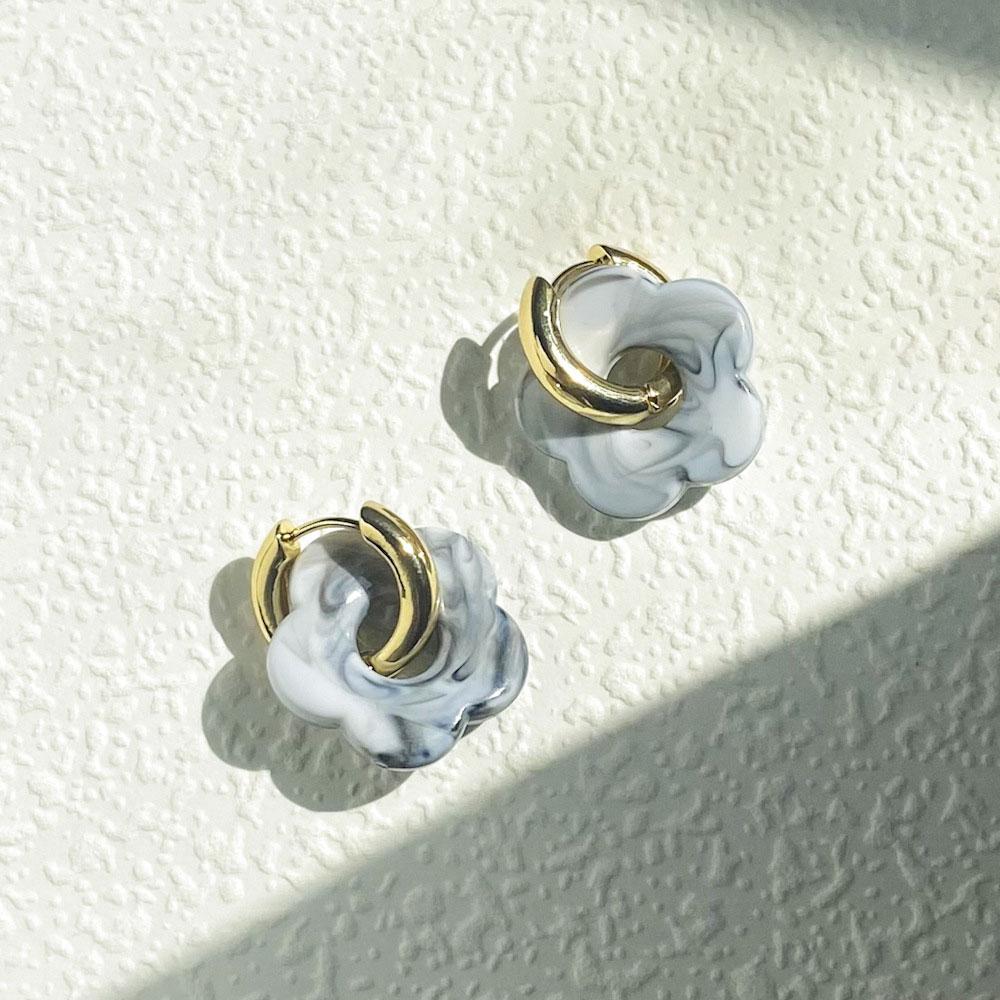 Orecchini Pendenti in Resina con Fiori in Rame Personalizzati Cartone Animato Moda Carini Gioielli
