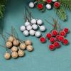50Pcs Christmas Decoration Berry Christmas Tree Ornament for Home Room Decor Xmas New Year 2025 DIY Craft Gift Garland Accessory