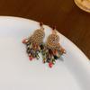 Bohemian retro tassel earrings with fashionable ethnic style and temperament, ear hooks with a niche and high-end feel, versatile earrings