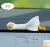 Cute Cartoon Duck Shape Car Dashboard Decoration Ornament Soft Silicone Material Car Interior Accessories for Dashboard Display