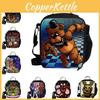 Large Capacity Five Nights At Freddy's 3d Printed Insulated Lunch Bag For Versatile Use