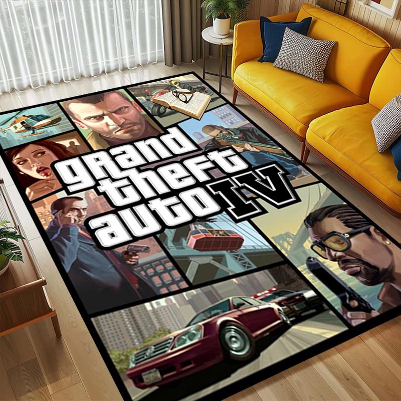Gta Iv Soggiorno Tappeto Antiscivolo Morbido Tappeto per Camera da Letto Sala Giochi Divano Ufficio Decorazioni per la Casa Zerbino Regalo di Natale C9211714