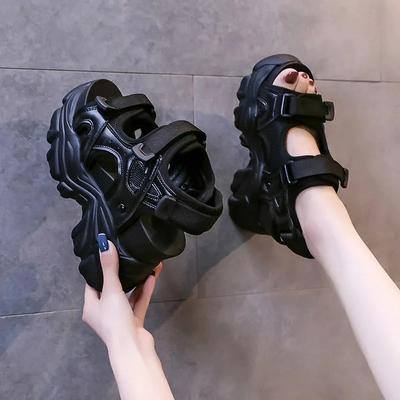 Fashion High Heels Sandals Women Shoes New Summer Wedges Height Increasing Ladies Sandal Platform Chunky Shoes Sandalias Mujer