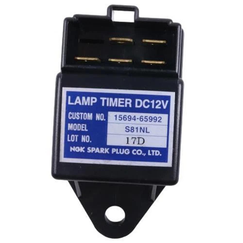 Glow S81NL Lamp Timer 12 Volt Relay for Kubota Engines Compatible with 15694 65990 15694 65992 for Generator Systems