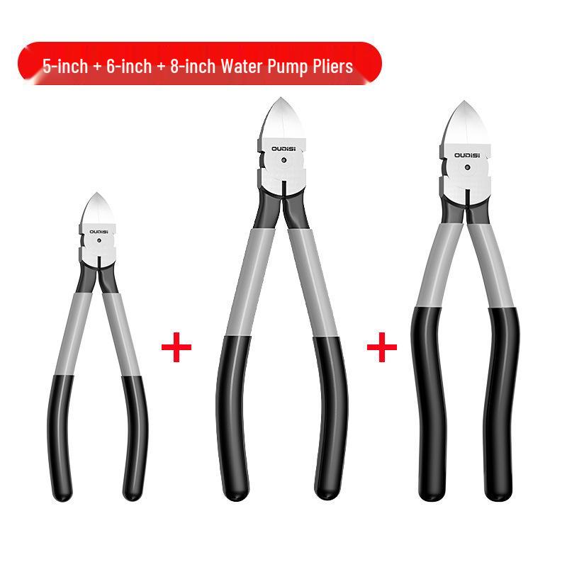 Industrial Grade Angled Cutters: High Hardness Offset Thin Jaw Pliers for Electricians and Electronic Models