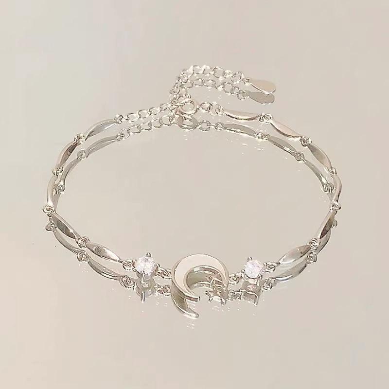 Moon Bracelet Women'S Light Luxury Niche High-End Sense Exquisite Cold Sense Personality Versatile Korean Version Girlfriend Jewelry