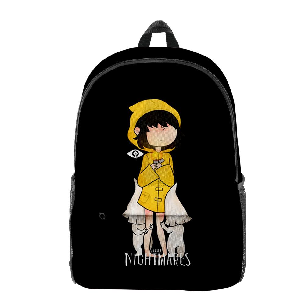 Zaino Classico Novità Cool Little Nightmares pupil Zaino per Quaderni Zaino Zainetti Stampa 3D Oxford Impermeabile Zaino da Viaggio per Ragazzi/Ragazze