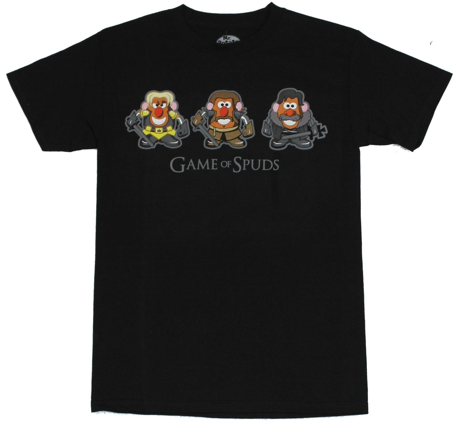 Mr. Potatohead Adult New T-Shirt - Game of Spuds Thrones Styled Potatoheads XL