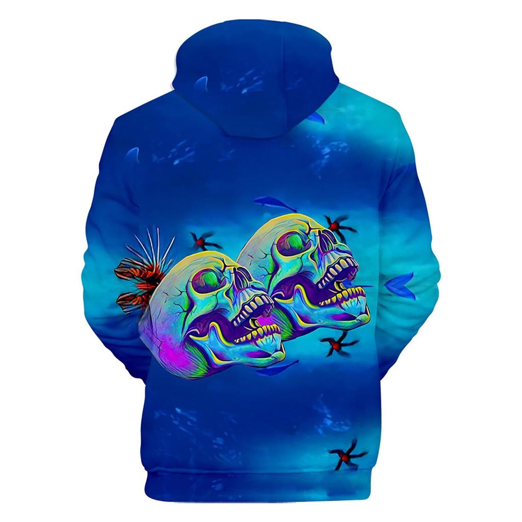 Printed Hooded Sweater With Long Sleeves For Men And Women In Spring And