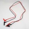 Multimeter Measure Connector Probe Dual Head 20A Alligator Crocodile Clip To 4Mm Banana Plug Test Lead Cable