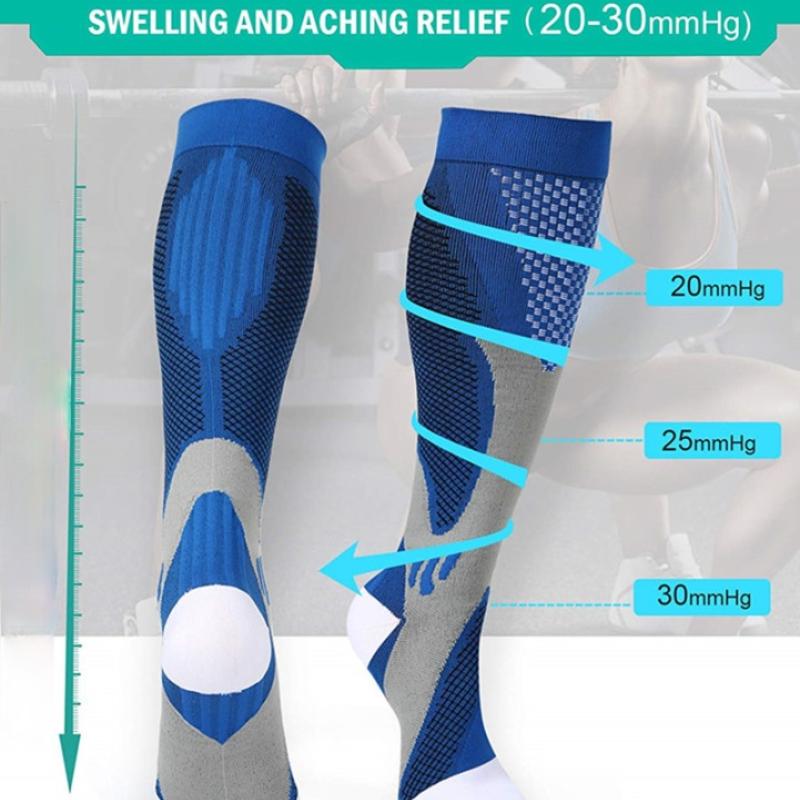 Running Compression Soccer Socks Stockings  Men Women Sports Socks for Marathon Cycling Football Socks