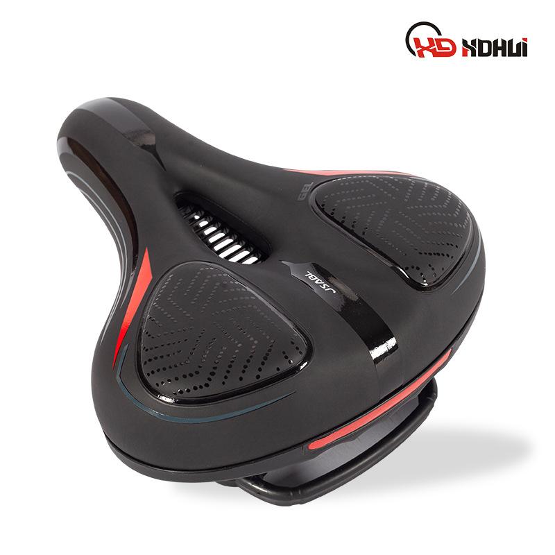 

Mountain bike seat Cycling equipment Bicycle seat cushion red [shock absorber ball. Silicone model] красный