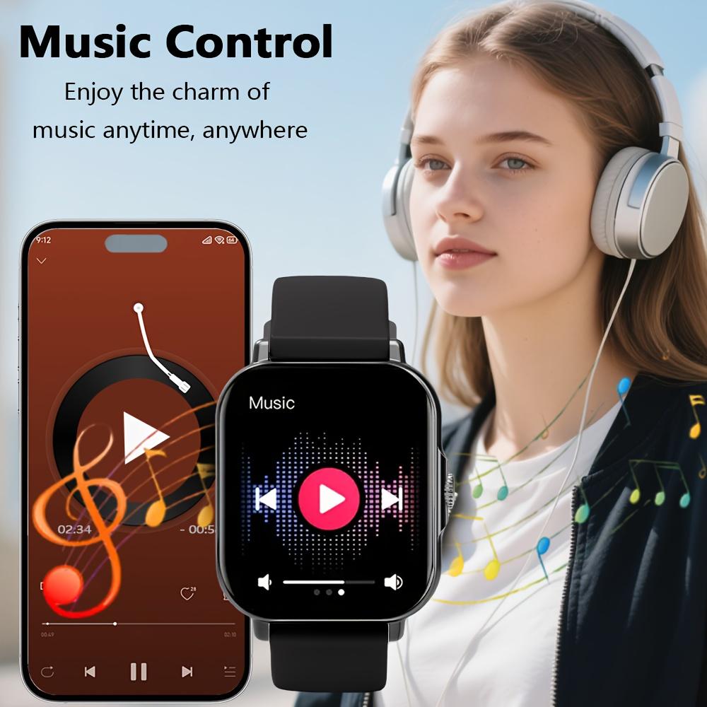 New Fashion Smart Watch 1.85-inch Display Bluetooth Calling Music Playback Fitness Timer Sports Smartwatch