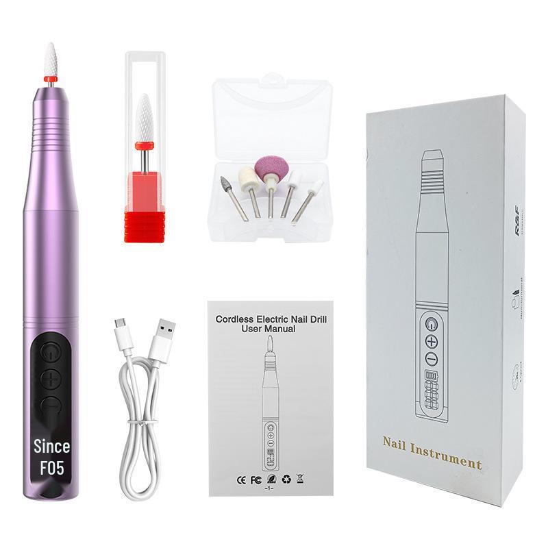 Electric Nail Art Grinding Machine with Curing Lamp – Nail Grinder and Remover