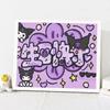 Kuromi Cartoon Diamond Painting Kit: Peace & Joy DIY Gift for Students and Kids.