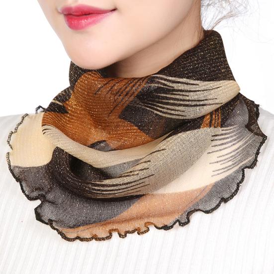 Scarf Shiner Sun Protection Tulle Lightweight Summer Protection Scarf for Travel