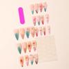 European Spring/Summer Long Pointed 3D Floral Pearl Embellished Wearable Nail Tips Set