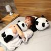 Latest 50cm-110cm Lying Panda Plush Playthings Gentle Cartoon Animal Black Plus White Stuffed Doll Sleeping Pillow