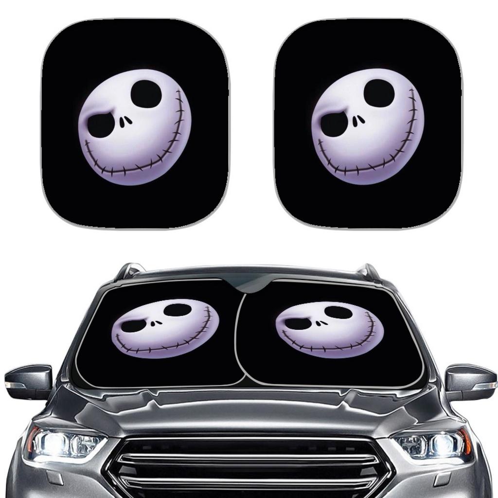 Christmas Eve Fright Element, Car Shade Front Windshield Shade Two-Piece
