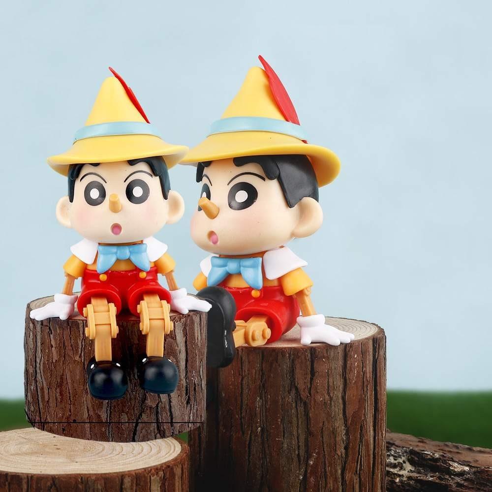 PVC-Material 15,5 cm Shin-chan Puppe Crayon Shin-chan Actionfigur Auto-Innenraum-Dekoration Modell