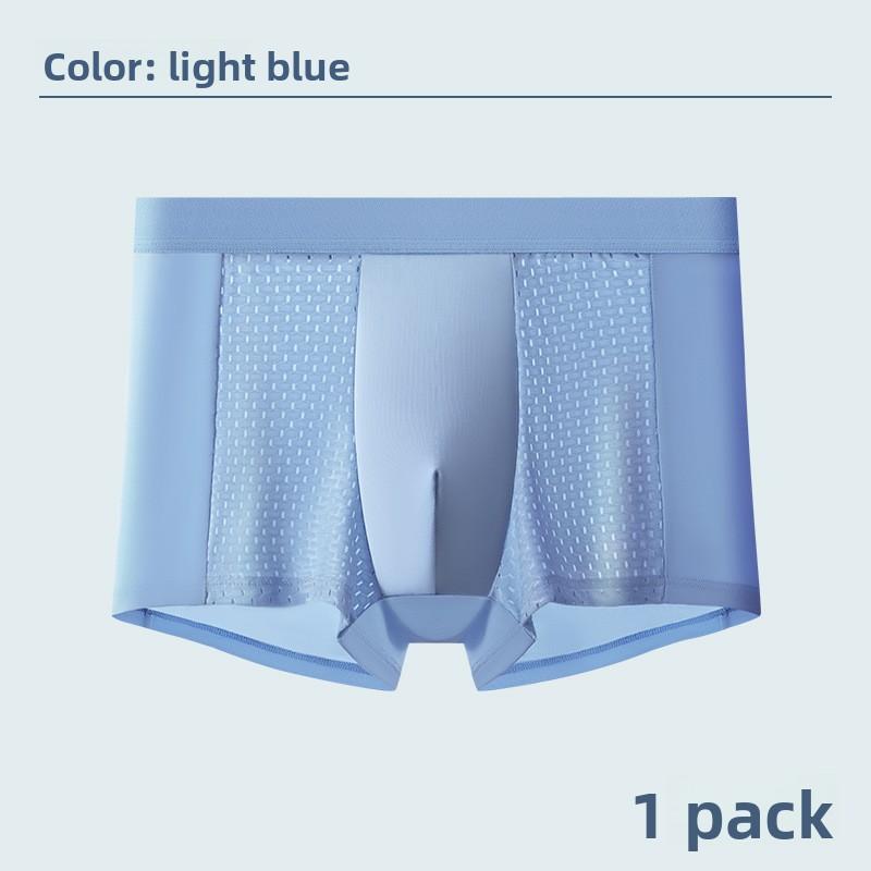 New Men's Summer Fashion Ice Silk Mesh Four Corner Underwear