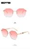 Frameless Pearl Sunglasses for Women - Elegant Y2K Style with Metal Sun Protection